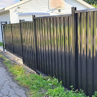 High-Standard Black Metal Fencing Repair Services